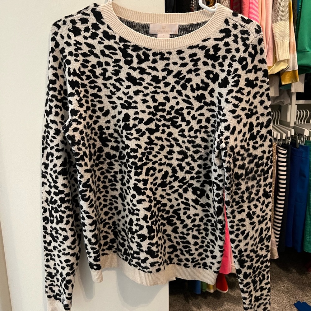Rachel Parcell leopard cheetah print sweater